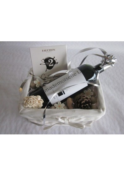 Panier cadeau - vin vintage