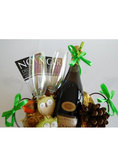 Night Star -Gift Basket - Champagne Duval Leroy Brut Reserve