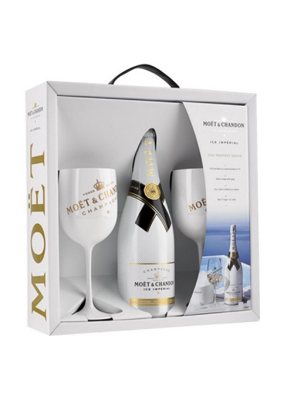 Box of 2 glasses - Ice Imperial Champagne Moët & Chandon - (75cl)