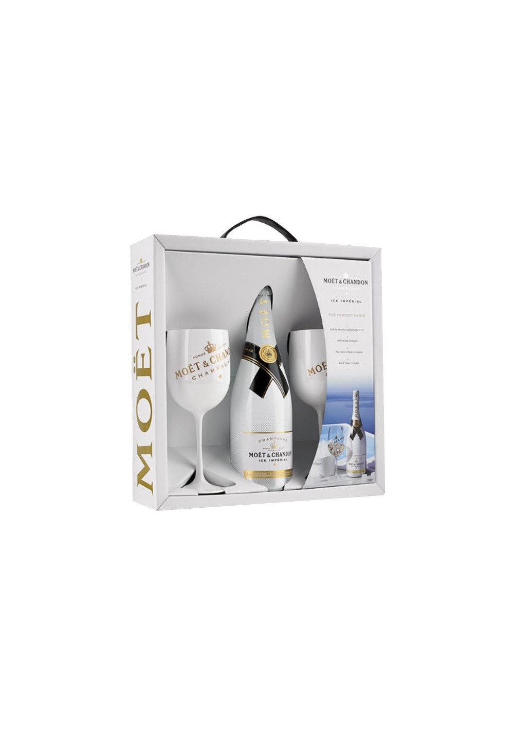 Box of 2 glasses - Ice Imperial Champagne Moët & Chandon - (75cl)