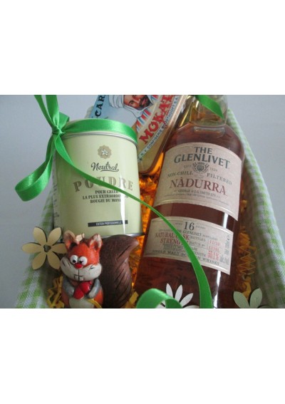 Heet zand - Geschenkmand - Whisky Glenlivet Nâdurra 16 Year