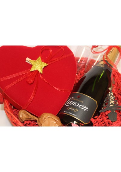 Kerstcadeaumand - Lanson Brut