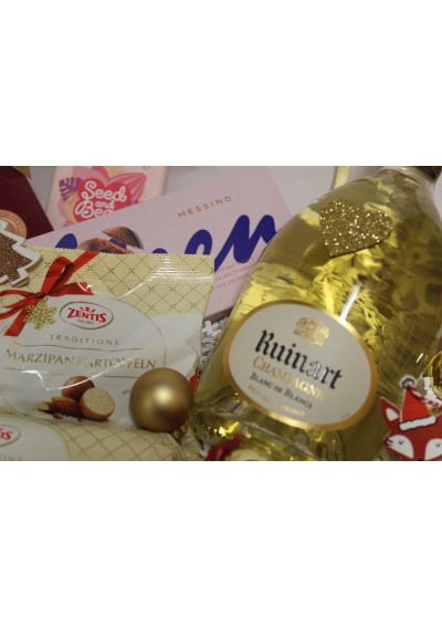 Panier cadeau Noël - Ruinart - Blanc De Blancs