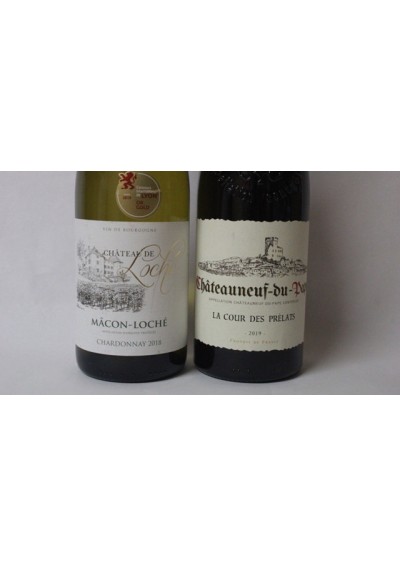 (2) Château Neuf Du-Pape 2019 - Macon 2018