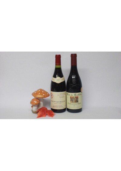 Coffret 2 bouteilles - Savigny-Les-Beaune 2003 - Châteauneuf-Du-Pape 2012