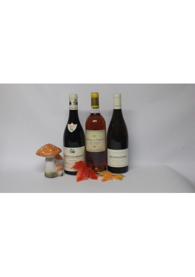 Gevrey Chambertin 2018 -Sauternes 1985 - Bourgogne blanc 2015