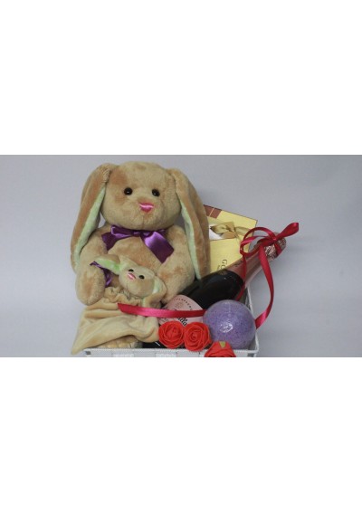 Little Rabbit - Birth gift basket